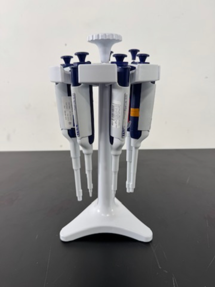 Image of Rainin Pipet-Lite XLS Single Channel Pipettes w/Stand - Quantity 7